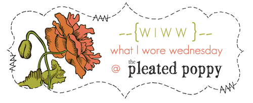 what I wore wednesday blog carnival at The Pleated Poppy