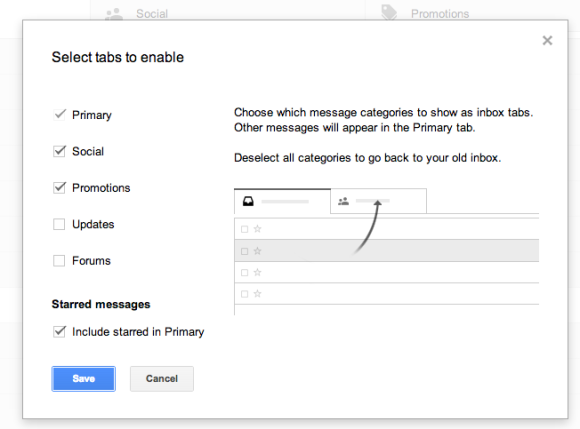 How to Turn off Gmail Tabs