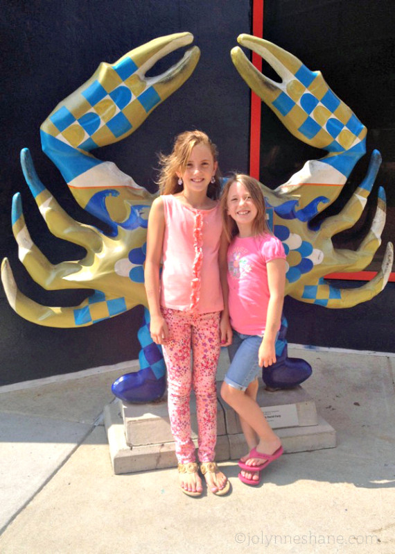 My girls at the National Aquarium Baltimore