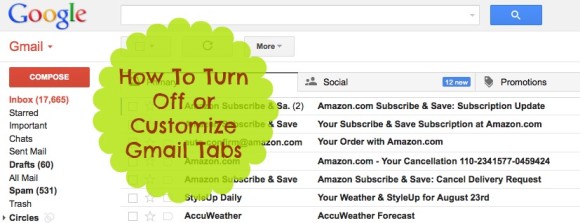 how to customize gmail tabs