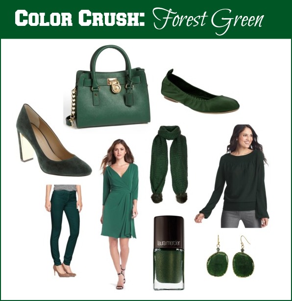 forest green casual dress