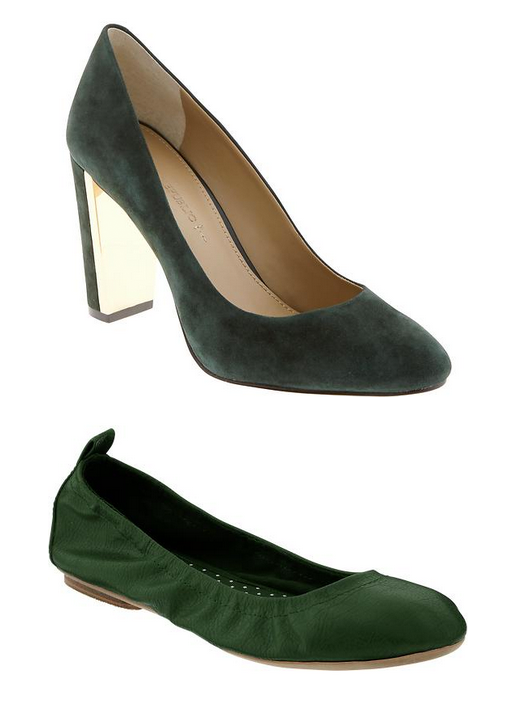 forest green shoes