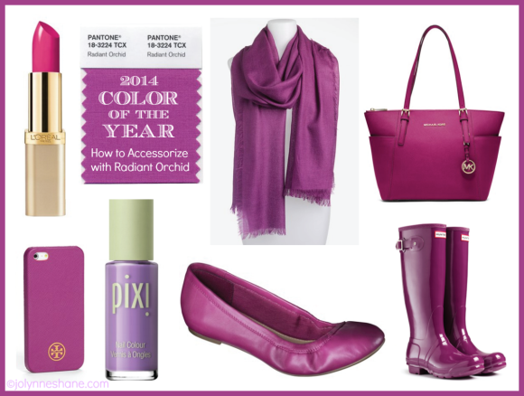 How to Accessorize with Radiant Orchid #pointsforpassions 