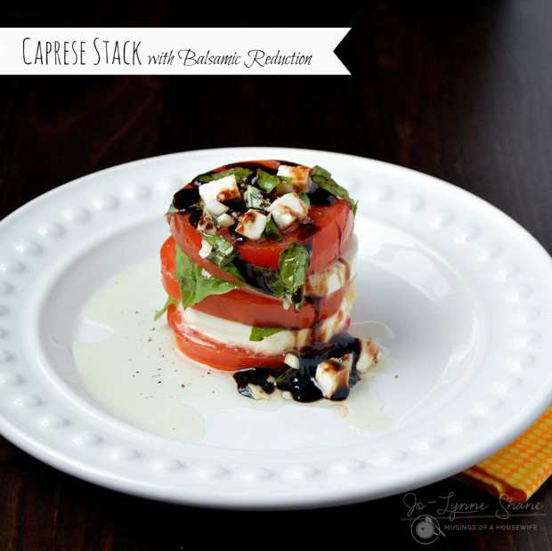 Caprese Stack with Balsamic Reduction