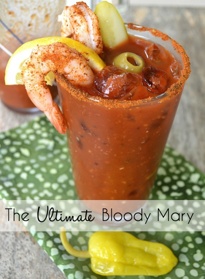 The ULTIMATE Bloody Mary Recipe. Go big or go home. Get the details at www.jolynnedev.wpenginepowered.com.