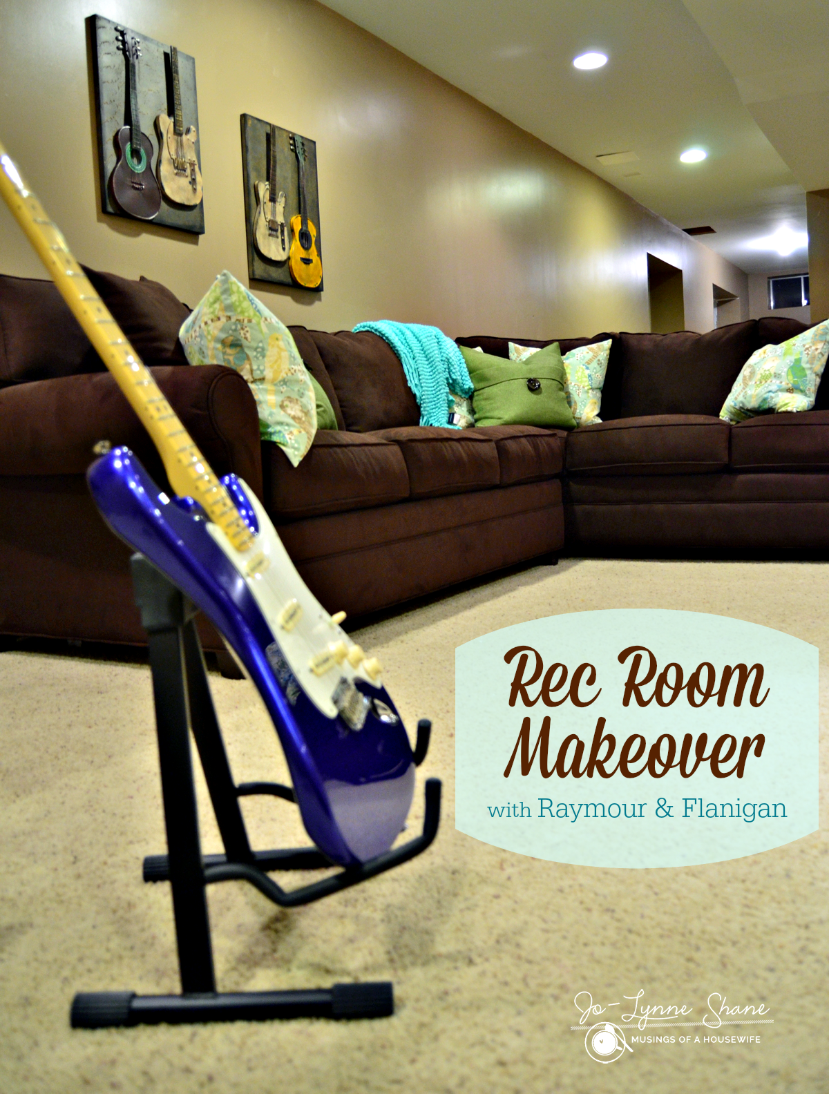 Rec Room Makeover with Raymour & Flanigan