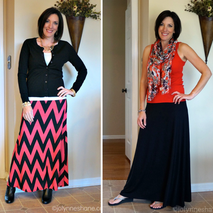 how to style a maxi skirt 2 ways