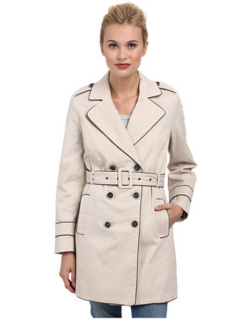 classic trench with piping