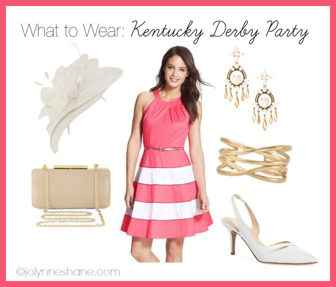 Kentucky Derby Stripe Midi Dress