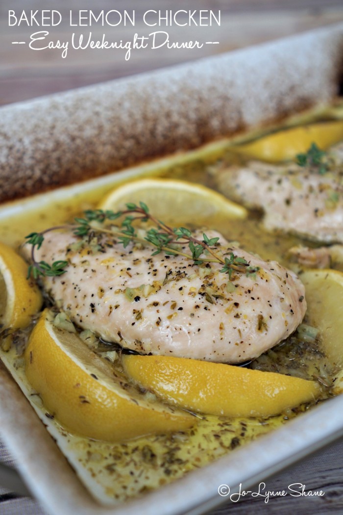 Easy Weeknight Dinner Recipe: Baked Lemon Chicken