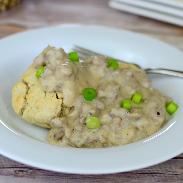 Breakfast for Dinner: Biscuits with Sausage Gravy