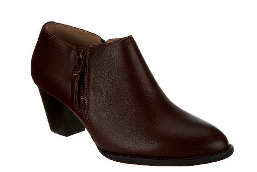 Leather Booties by Vionic with Orthaheel Technology