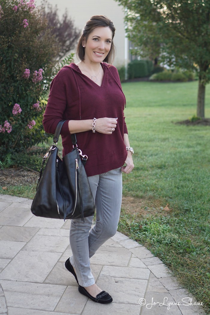 What to Wear with Grey Jeans{Fall Fashion}