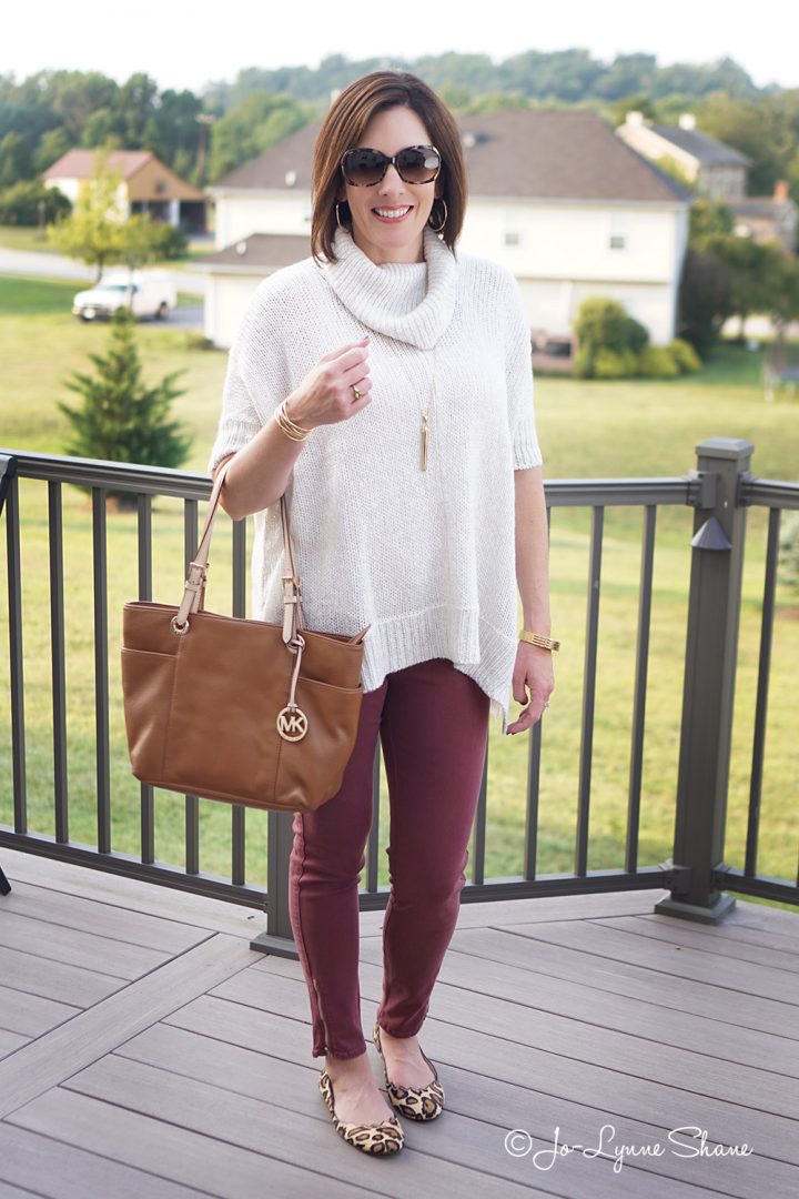 How to Wear a Tunic Sweater with Skinny Jeans