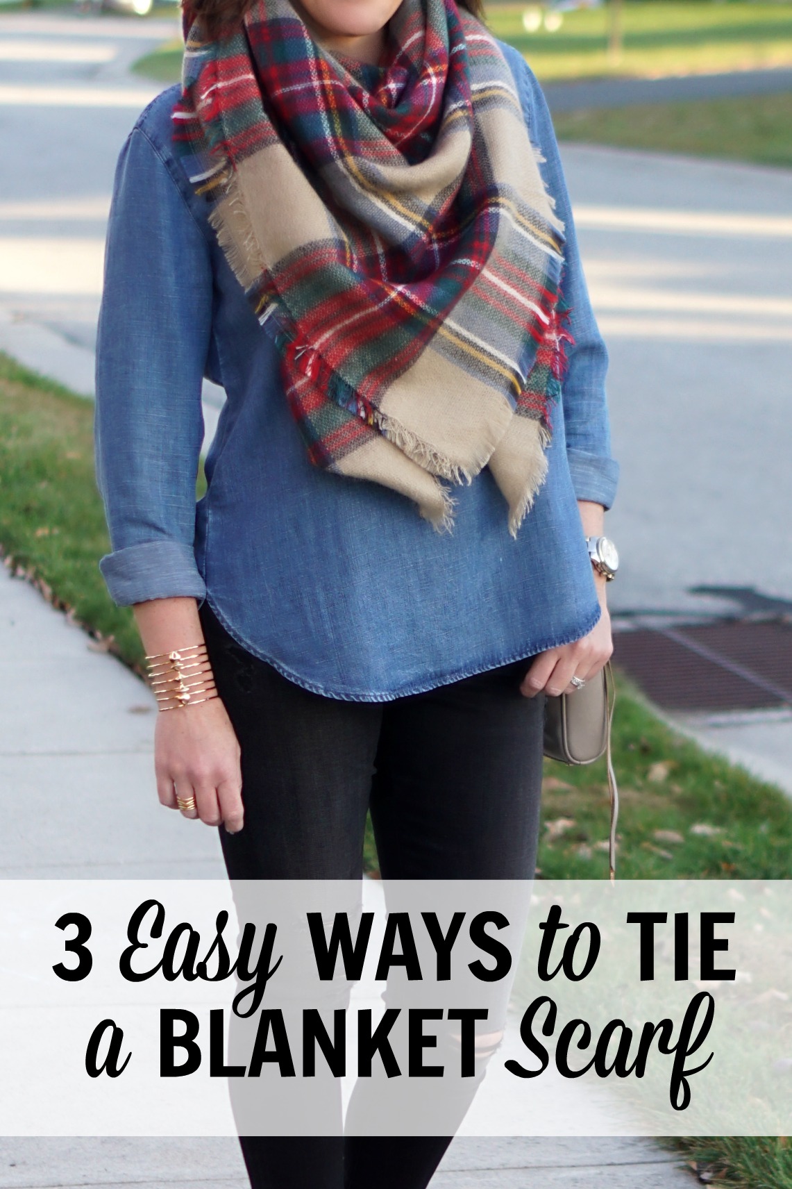 How to Wear a Blanket Scarf: 15 Ways - Strawberry Chic