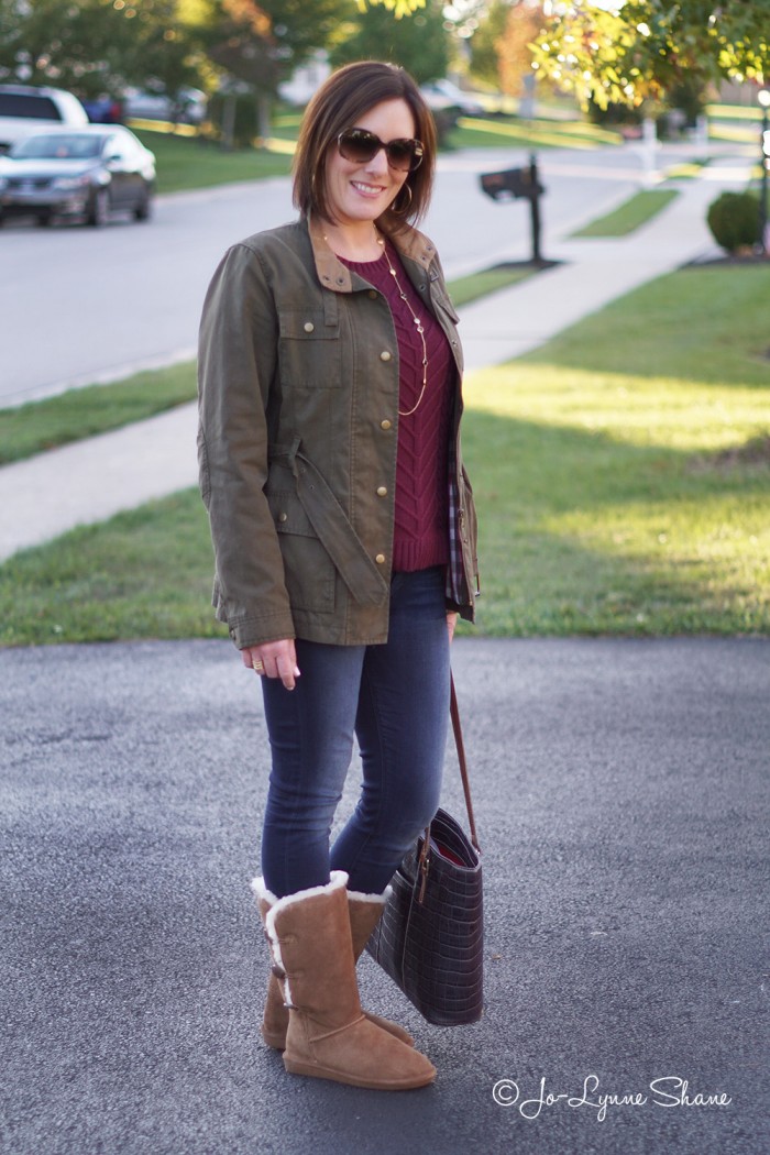 Fashion for Women Over 40: Casual Fall Outfit featuring BearPaw Lauren Boots