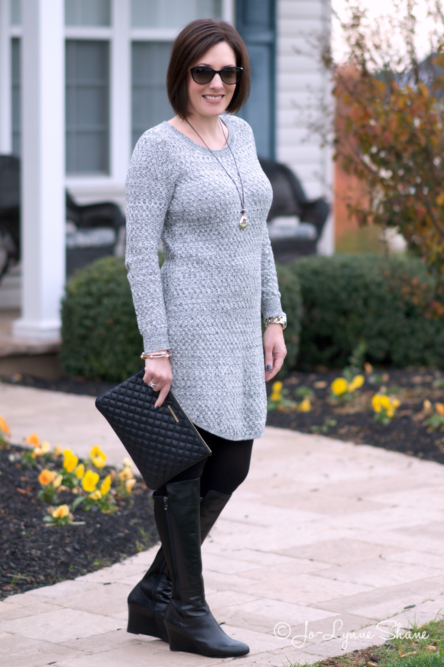 How to Wear a Sweater Dress