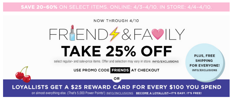 Bloomingdale's: Loyallists: Get a $25 Reward Card for every $100
