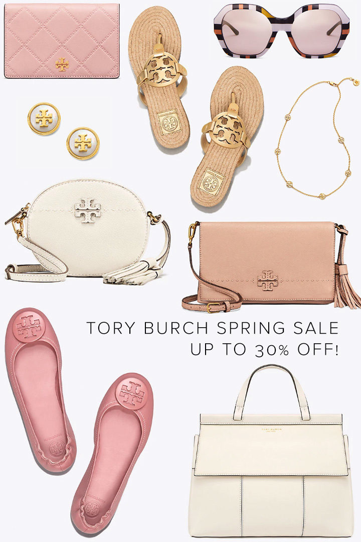 Tory Burch Spring Sale - Up to 30% off!!! Sale ends Monday, 04/23/18 but popular styles sell out fast so don't wait!