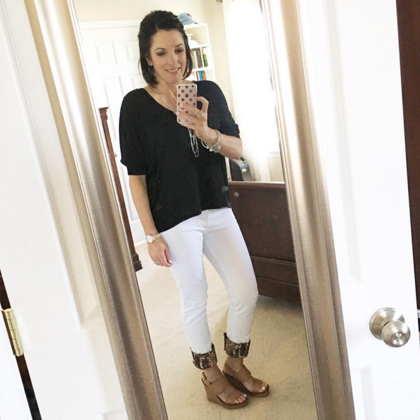 white jeans with amazon kuhfs