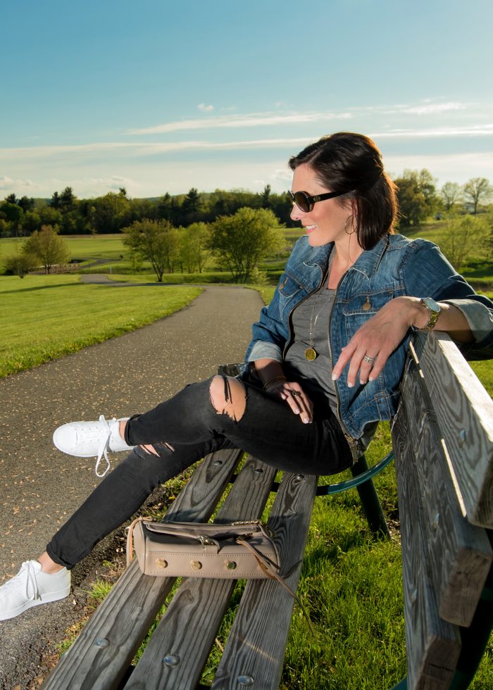 A day at the park: Jo-Lynne Shane in Adidas Superstars