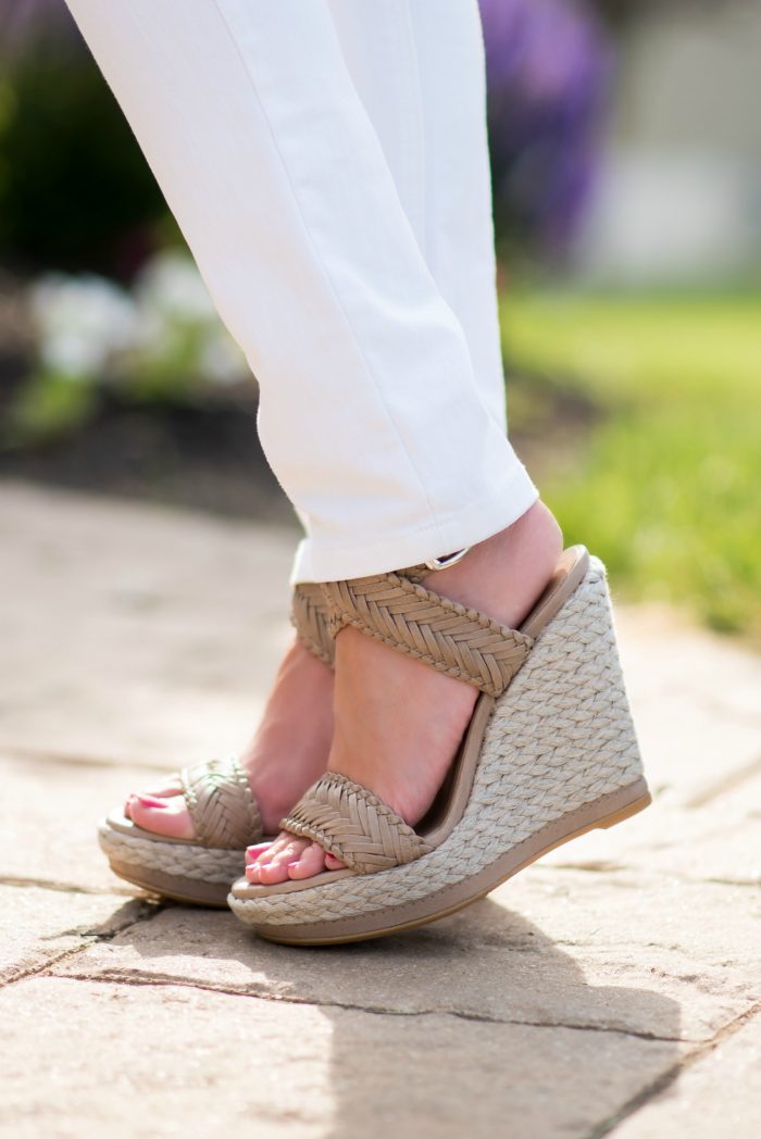 Espadrille Wedge Sandals & TFF Linkup - Doused in Pink