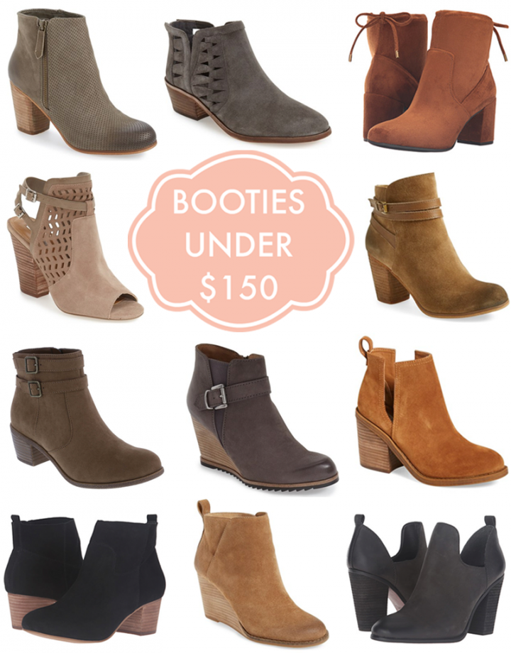 Instantly update your wardrobe for fall with a pair of these fall booties under $150. Wear them with skinny jeans, skirts or dresses for a modern flair.