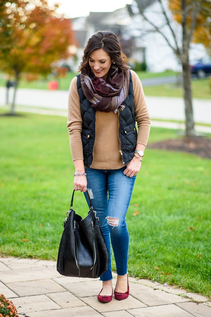 Winter Quilted Vest Outfit