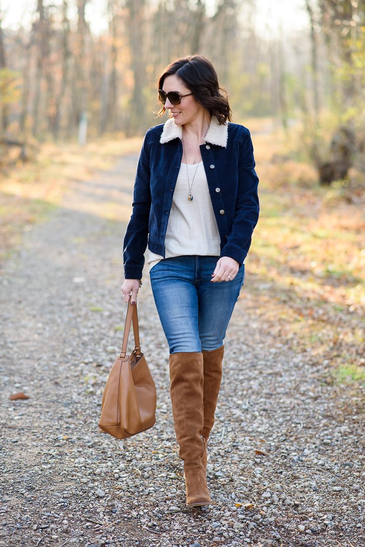 How to Wear Over-the-Knee Boots with Jeans