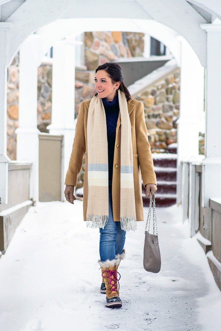Fashion for Women Over 40: Classy Snow Day Outfit