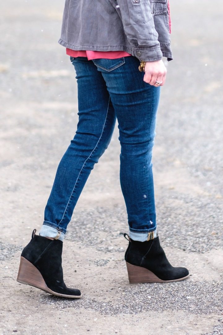 Lucky Brand Brooke Legging Jeans + Yezzah Booties