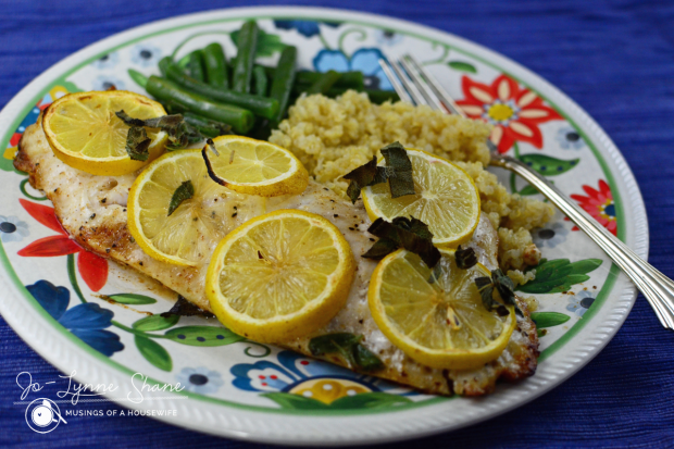 Rockfish with Lemon Butter & Sage