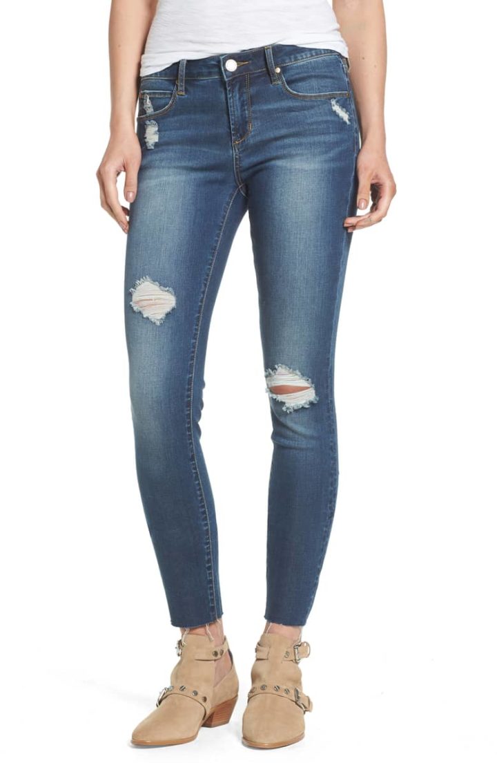 Articles of Society Sarah Ankle Skinny Distressed Jeans