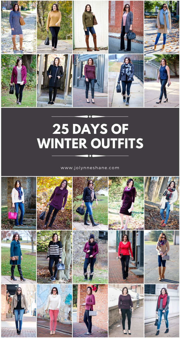 25 Days of Winter Fashion with Jo-Lynne Shane & Cyndi Spivey: 25 WINTER OUTFITS for your style inspiration! Wearable, everyday style for women over 40!