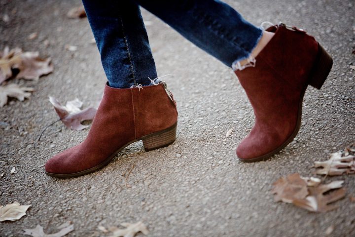 Lucky Brand Bremma Booties in Sable Suede