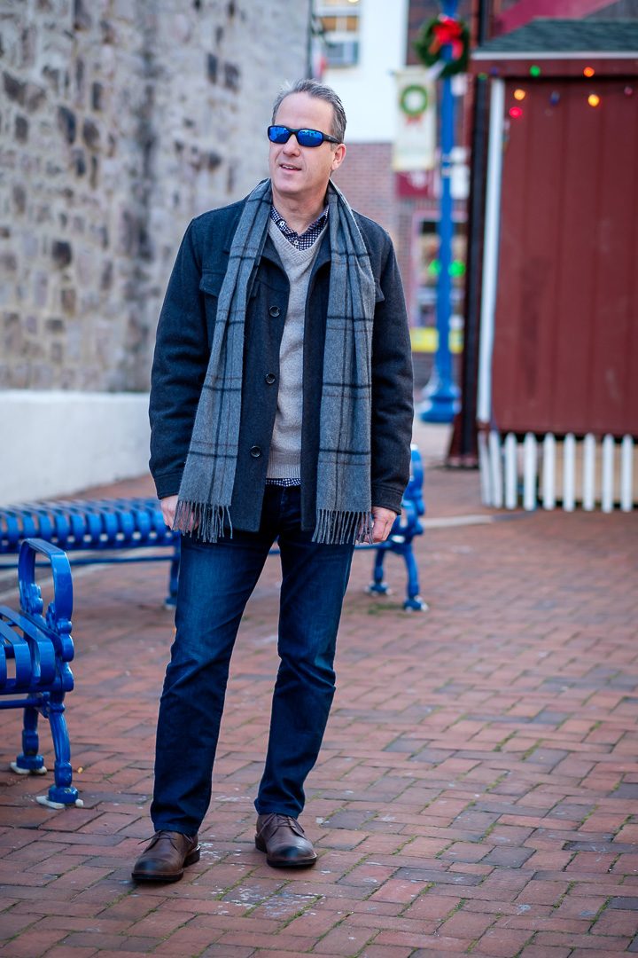 Winter Menswear Outfit with Ecco Shoes