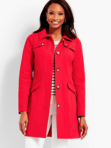 Talbots Red Trench