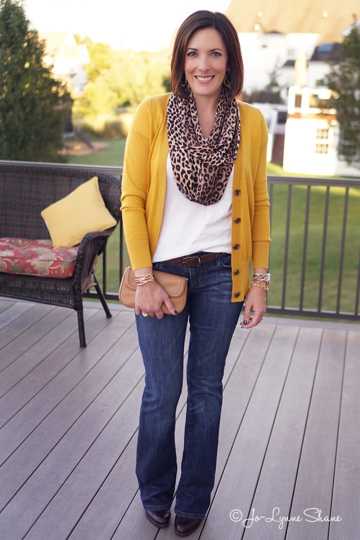 leopard print scarf outfit