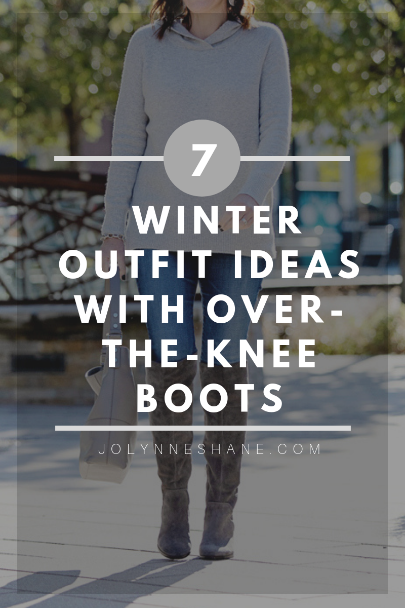 over the knee boots outfit winter