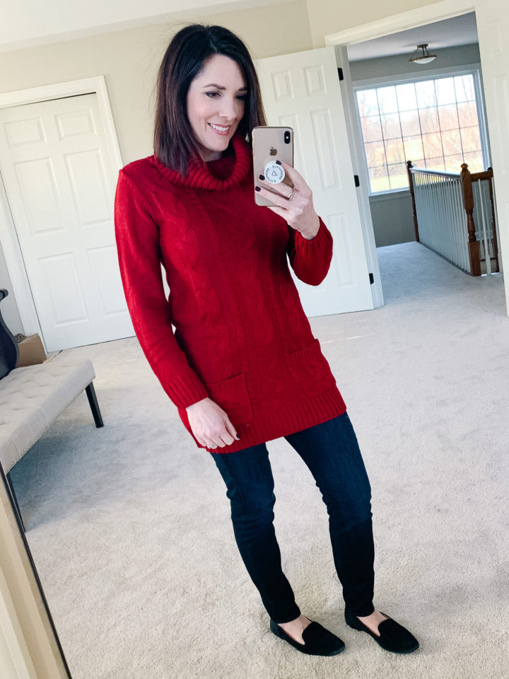 Jo-Lynne Shane wearing Amazon Fashion BLENCOT Chunky Cable Knit Pullover