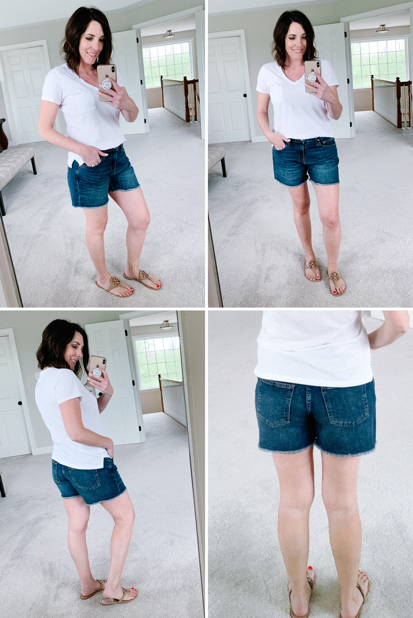 Summer Shorts Review: GAP Mid Rise 5" Denim Shorts with Distressed Detail 