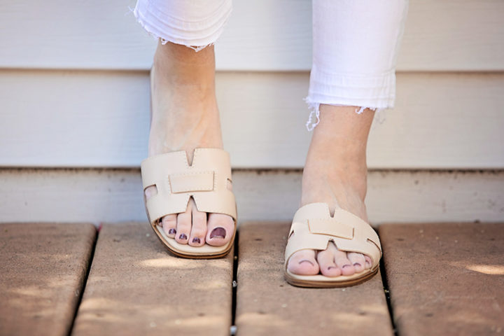 Nine West Gianna Cutout Slide Sandals