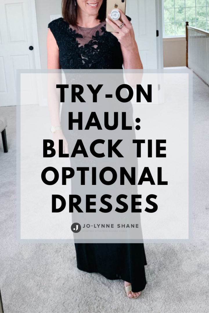 Try On Haul: Black Tie Optional Dresses for a Fall Wedding