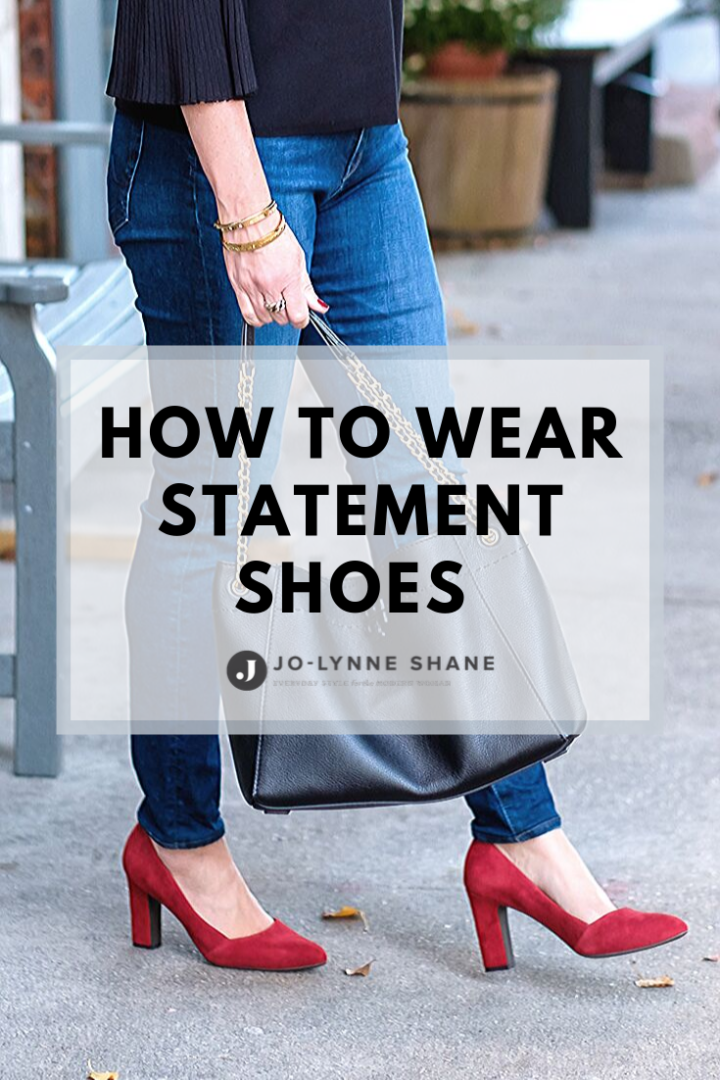 How To Wear Statement Shoes: I rounded up a bunch of outfits that feature statement shoes, and we're talking about what makes them work.
