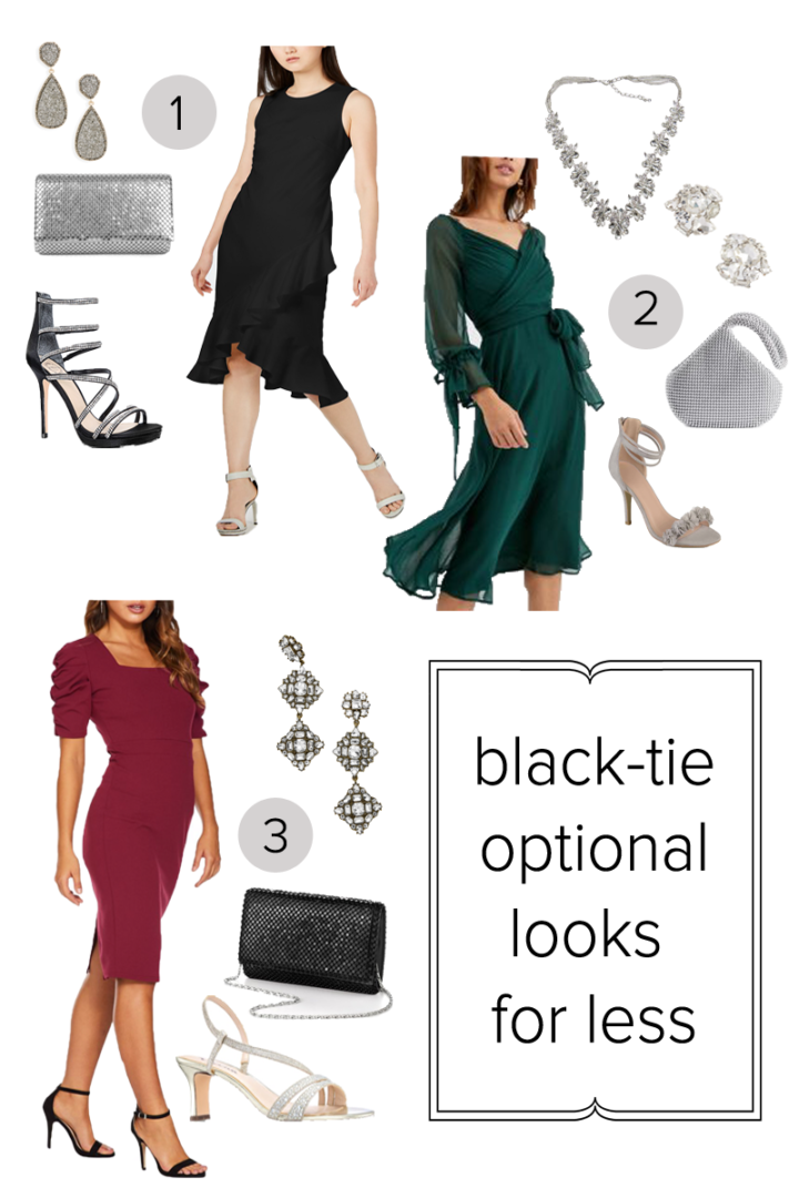 black tie cocktail dress