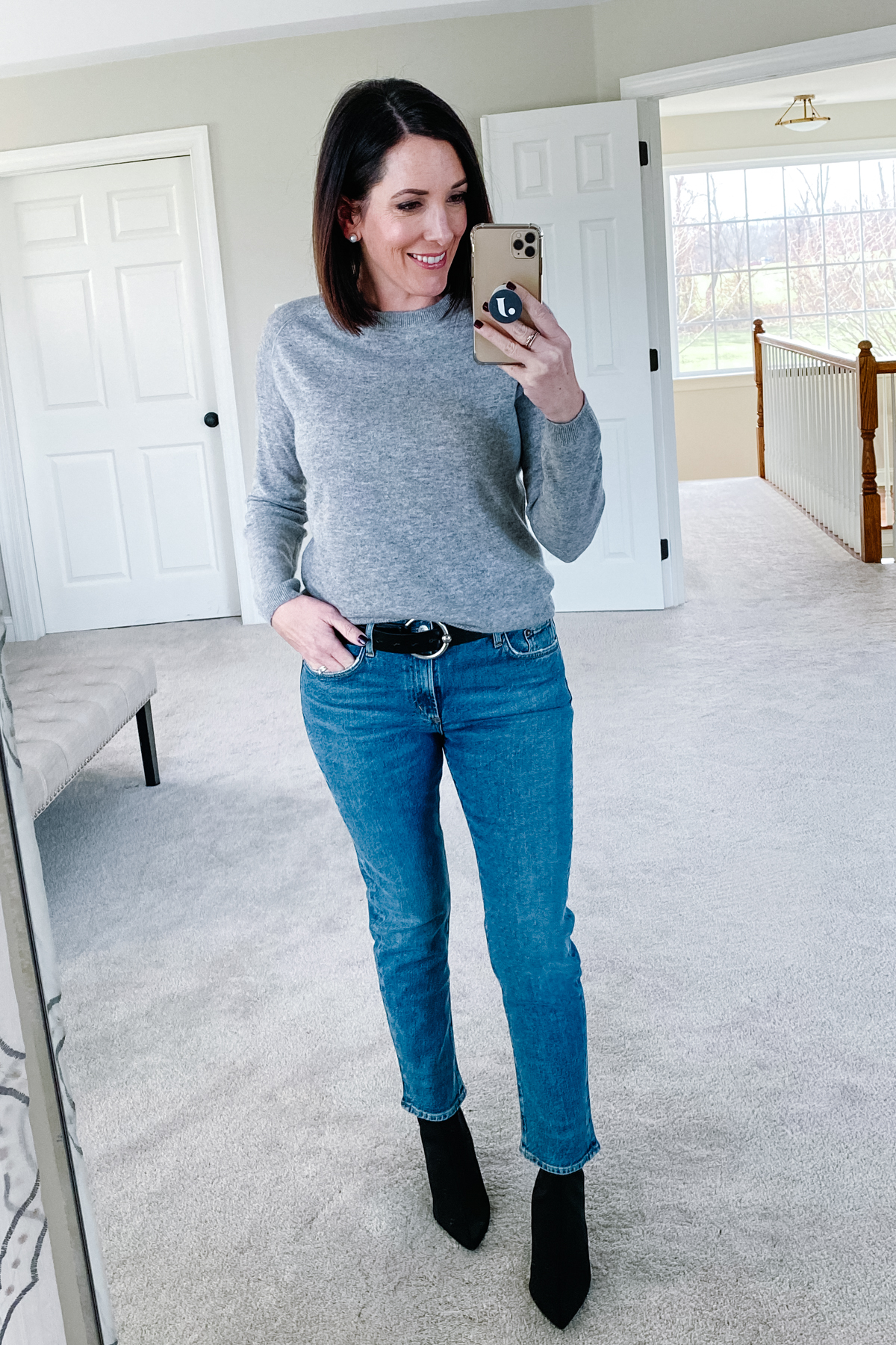 Easy Straight Crop Jeans main image 1