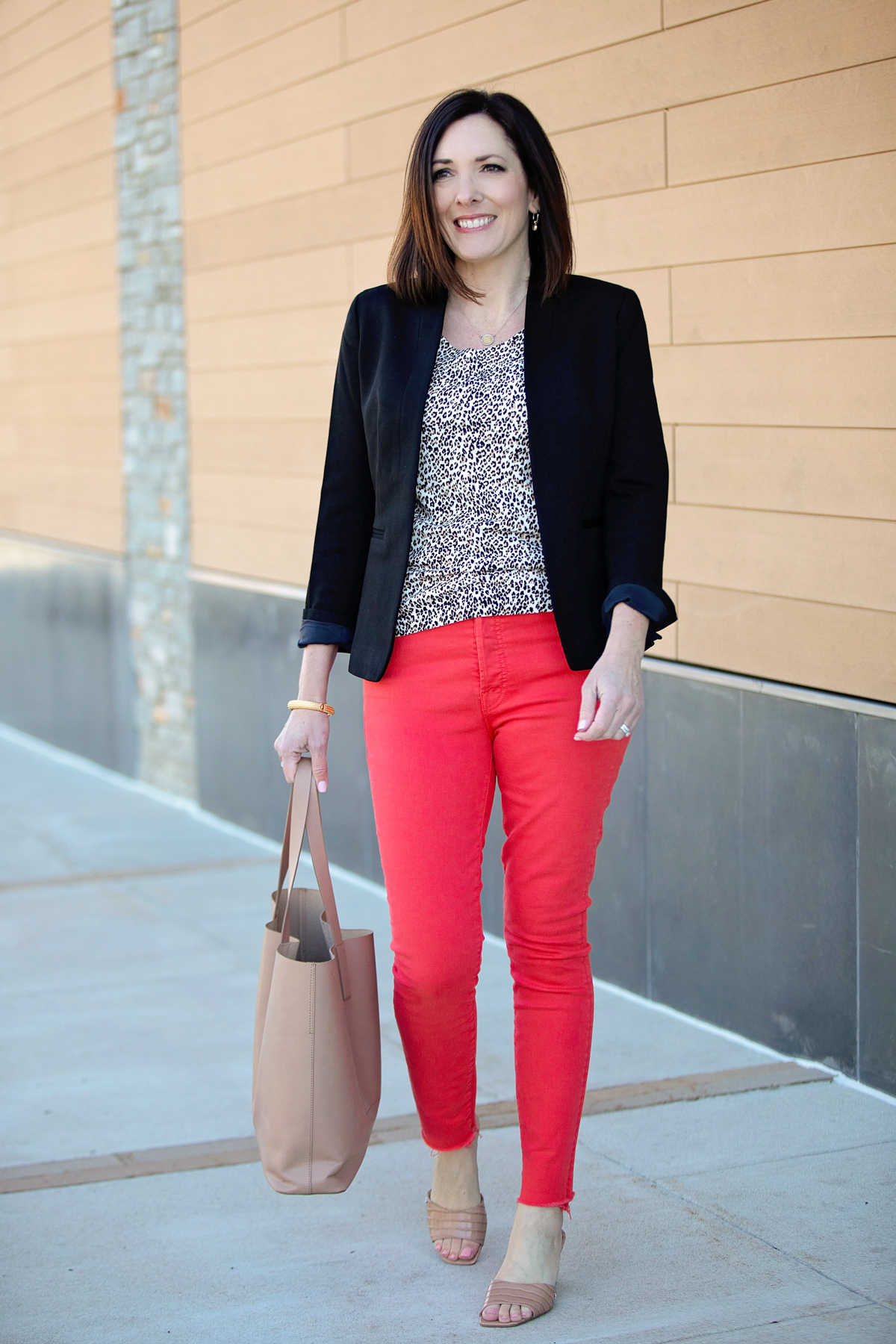 Another Fun Way to Wear Red Jeans