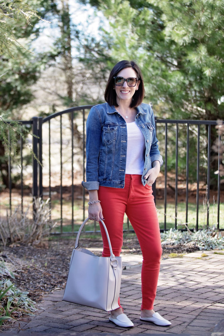 Red Denim Outfit