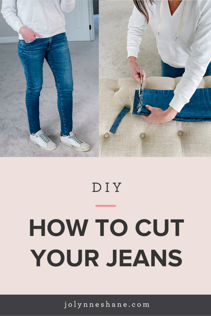 Fashion DIY Tutorial: How To Cut Your Jeans for a Raw Hem