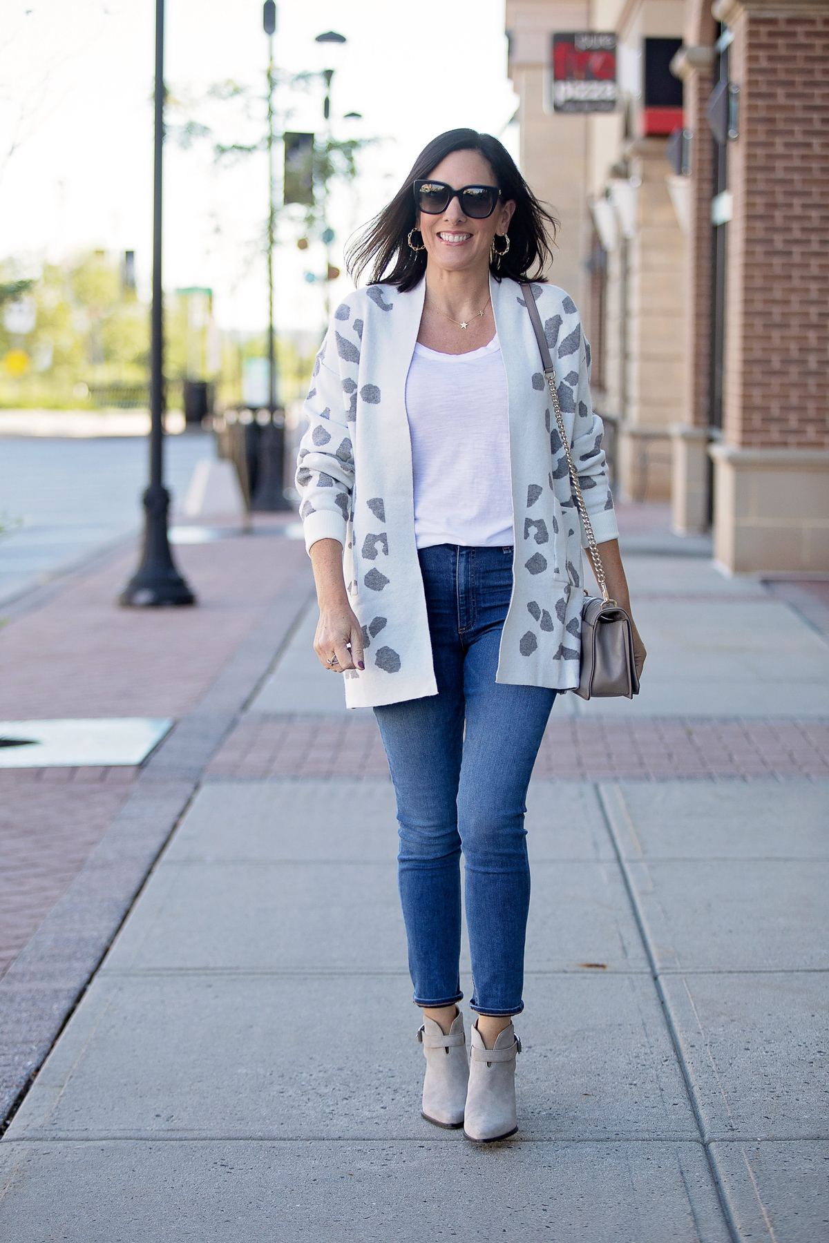 Leopard Print Cardigan Outfit | 22 Days of Fall Fashion